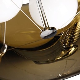 Olasz stílusú, modern, furcsa 3 világos medál fekete átlátszó árnyalattal