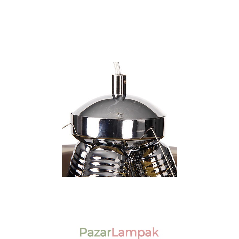 Olasz stílusú, modern, furcsa 3 világos medál fekete átlátszó árnyalattal