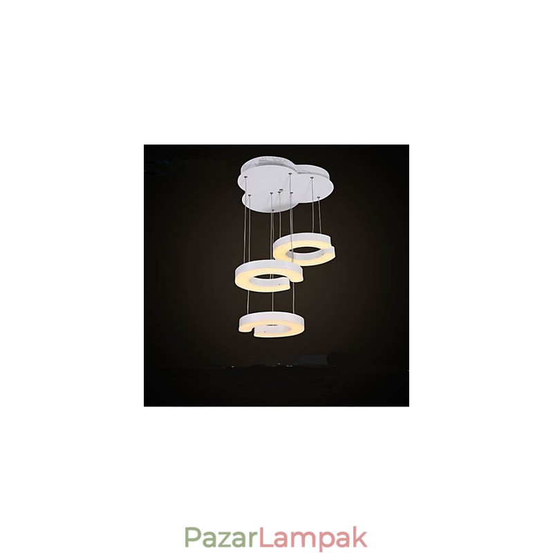 Három C típusú akril csillár