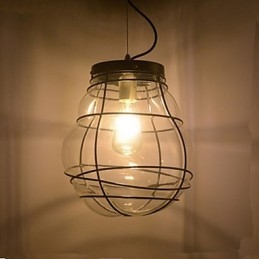 Észak-Európa egyszerű modern kreatív üveg retro függőlámpa