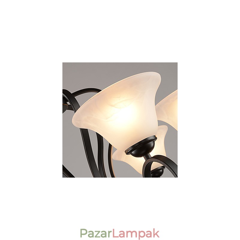 3 fény Retro csillár Country Metal