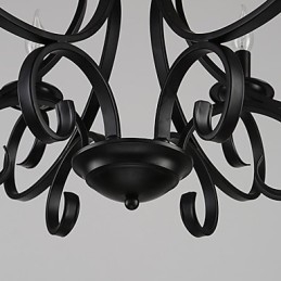 3 fény Retro csillár Country Metal