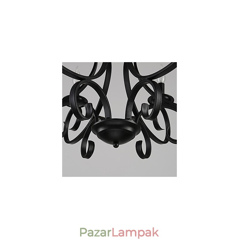 3 fény Retro csillár Country Metal