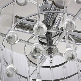 Modern Crystal 4 világos medál fekete árnyalattal