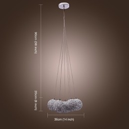 Modern alumínium függőlámpa 7 lámpával