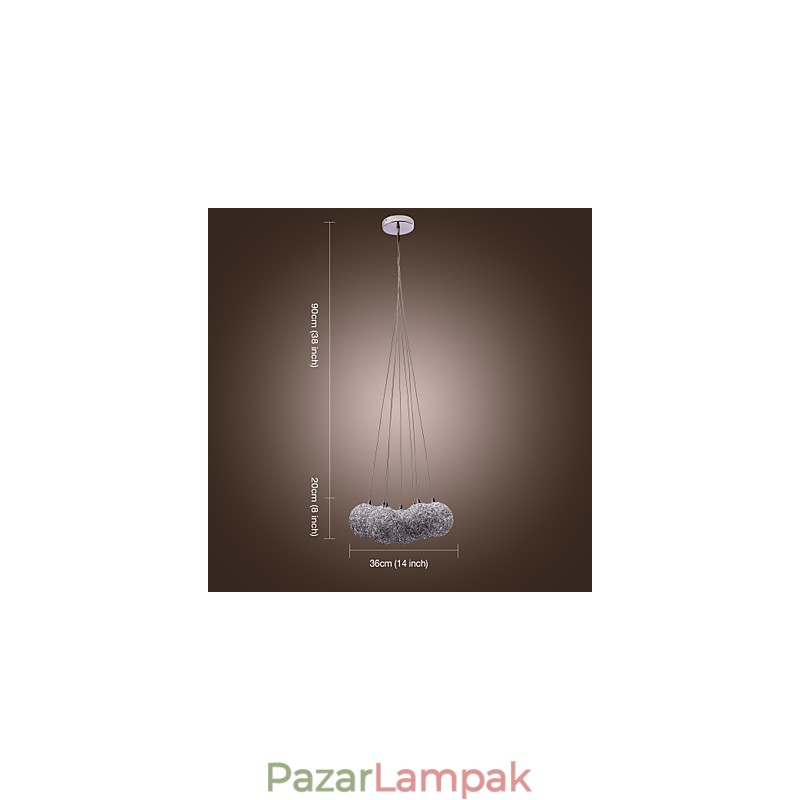 Modern alumínium függőlámpa 7 lámpával