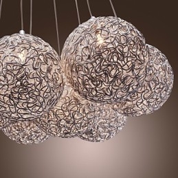 Modern alumínium függőlámpa 7 lámpával