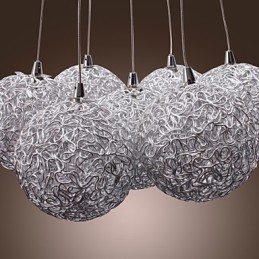 Modern alumínium függőlámpa 7 lámpával