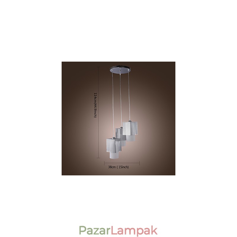 Modern, modern mini stílusú, galvanizált függőlámpa