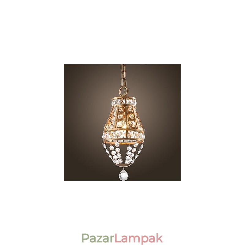 Amerikai Country Crystal csillár Retro veranda Art csillár