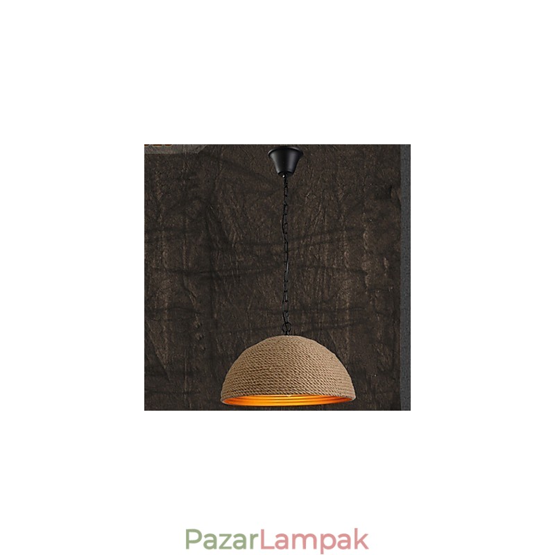 Vintage Kovácsoltvas csillár Kreatív ipari kender