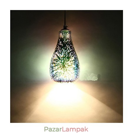 Egyszerű asztali 3D Glass Creative Pendant C