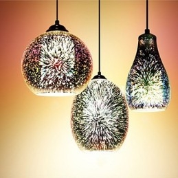 Egyszerű asztali 3D Glass Creative Pendant C