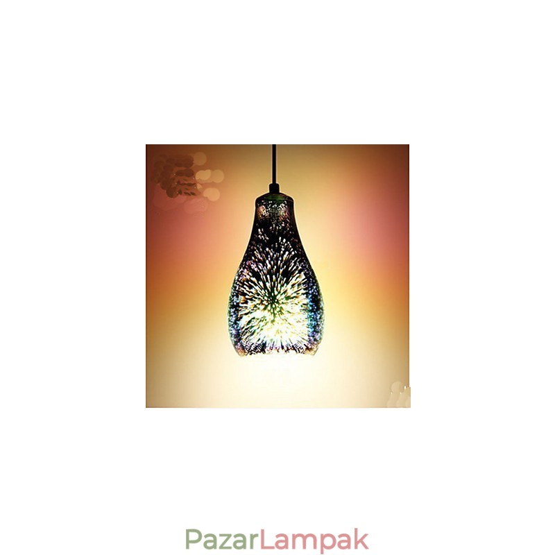 Egyszerű asztali 3D Glass Creative Pendant C