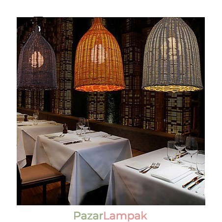 Rattan Chandelier Chandelier Chandelier Kreatív Retro Rattan lámpa Rattan Chandelier Chandelier Chandelier Kreatív Retro Rattan lámpa