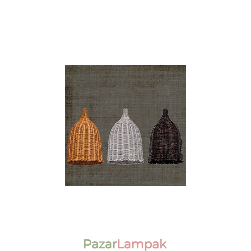Rattan Chandelier Chandelier Chandelier Kreatív Retro Rattan lámpa