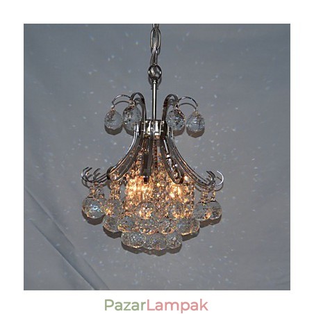 Modern, modern kristály mini stílusú galvanizált csillár függőlámpa Modern, modern kristály mini stílusú galvanizált csillár függőlámpa