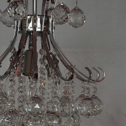 Modern, modern kristály mini stílusú galvanizált csillár függőlámpa