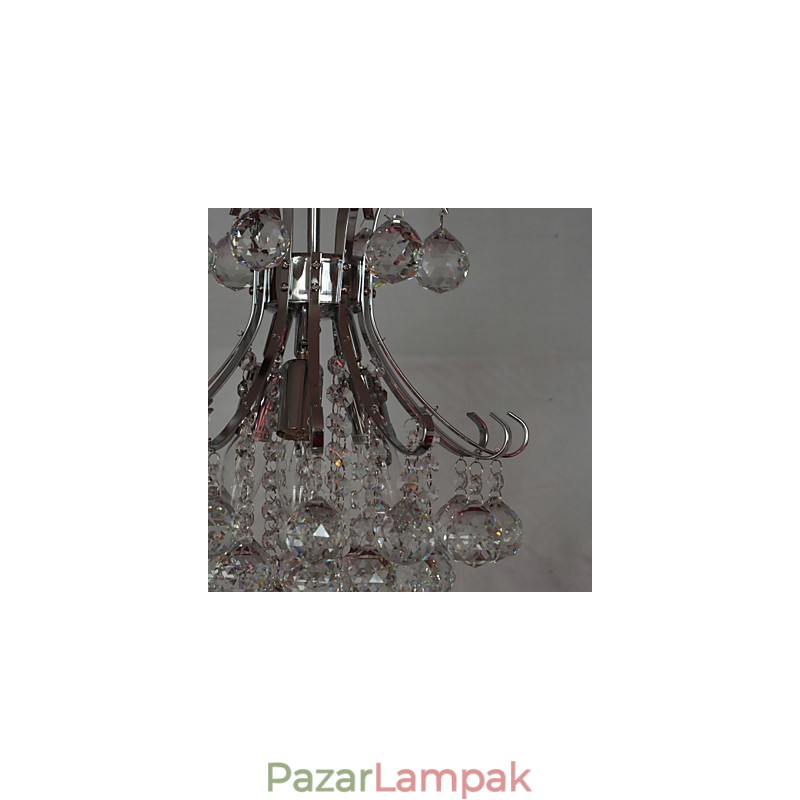 Modern, modern kristály mini stílusú galvanizált csillár függőlámpa