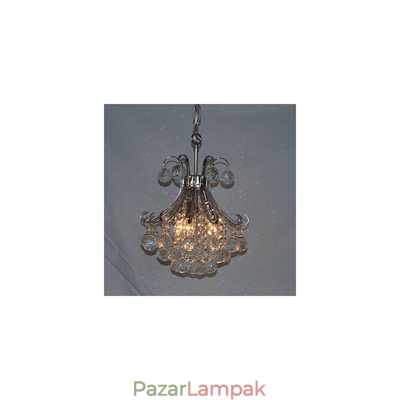 Modern, modern kristály mini stílusú galvanizált csillár függőlámpa