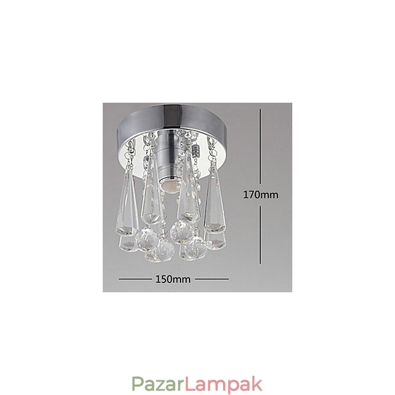 Modern Crystal 1 lámpák, süllyesztve, korona formájú