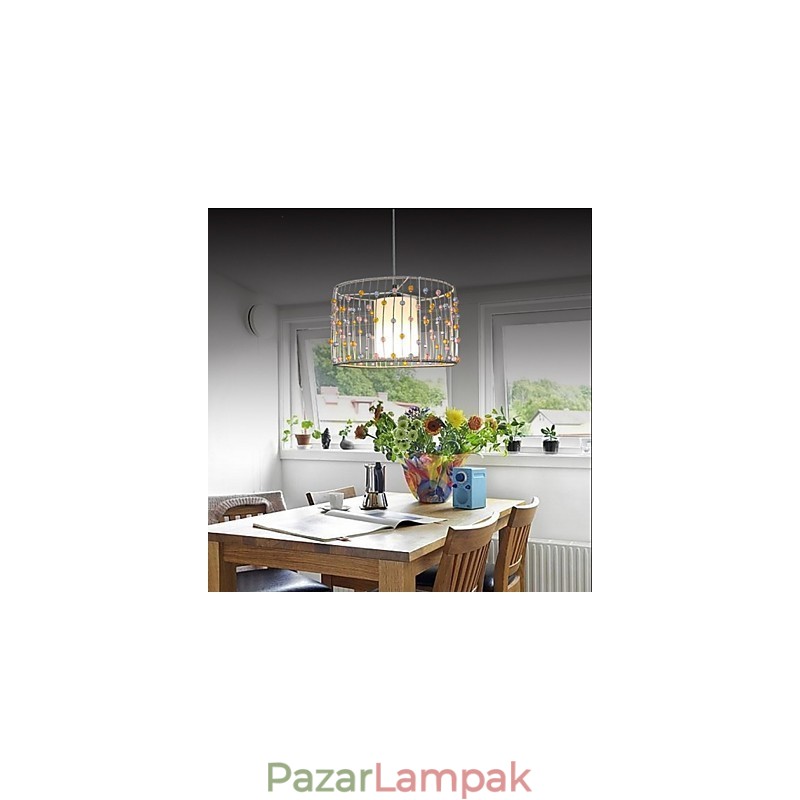 A lámpa egyetlen feje egy hengeres gyöngy.