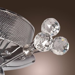 Modern, modern Crystal króm fém süllyesztett tartó