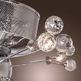 Modern, modern Crystal króm fém süllyesztett tartó