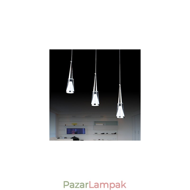 3 lámpa Függeszték Modern kortárs fém