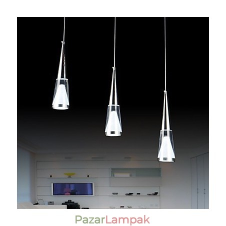 3 lámpa Függeszték Modern kortárs fém 3 lámpa Függeszték Modern kortárs fém