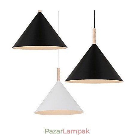 Mini Artistic kúpos függőlámpa 1 világos Mordern Simplicity kivitelben fekete fehér alumínium és fa csepplámpa Mini Artistic kúpos függőlámpa 1 világos Mordern Simplicity kivitelben fekete fehér alumínium és fa csepplámpa
