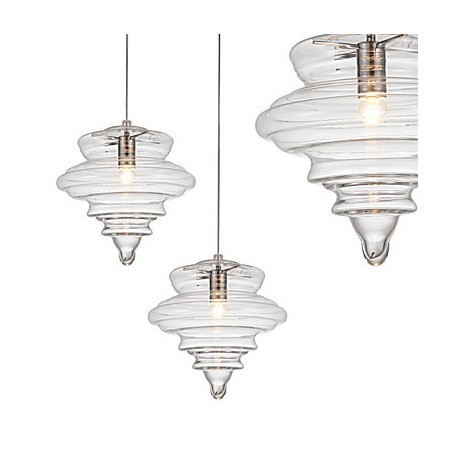 Függesztett lámpa 1 Light Modern Egyszerűség Színtelen átlátszó üveg Függesztett lámpa 1 Light Modern Egyszerűség Színtelen átlátszó üveg