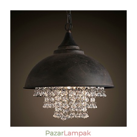 Tetőtéri függőlámpa Kristály Retro Coffe Light Garage Fém Tetőtéri függőlámpa Kristály Retro Coffe Light Garage Fém