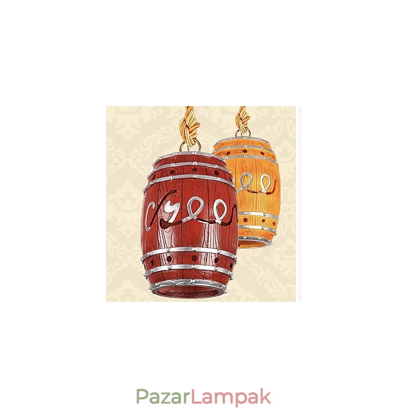 Modern minimalista dekorációs hordógyanta csillár