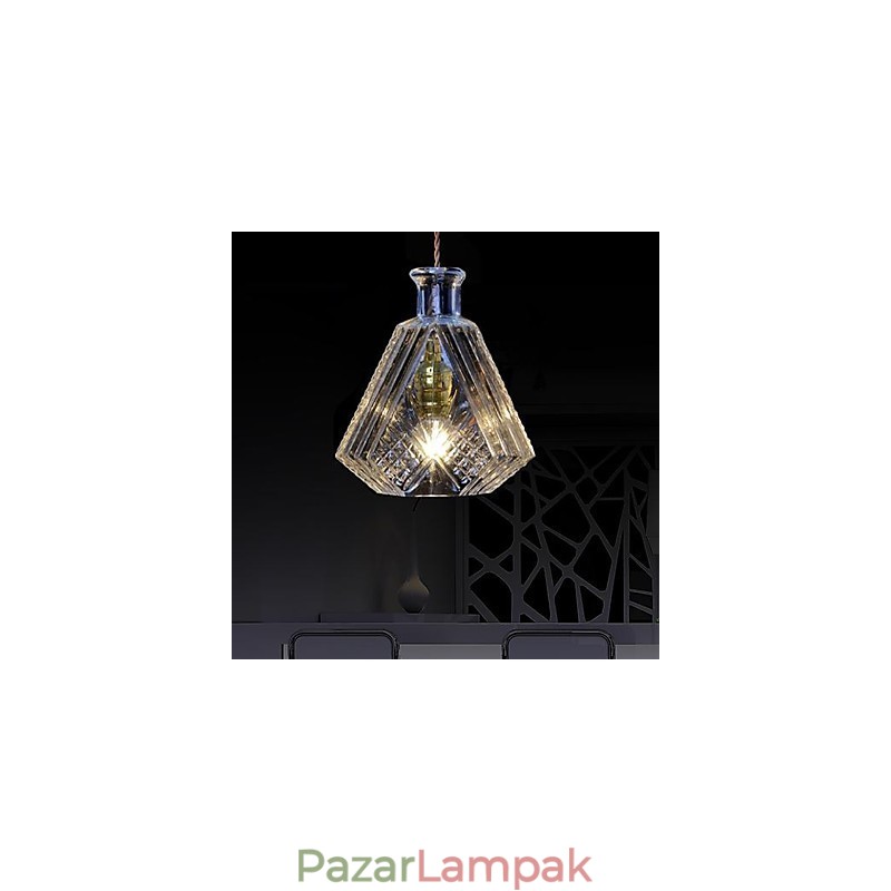 Modern, kortárs fém függőlámpa