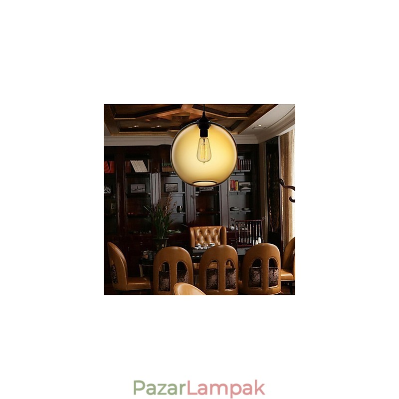 Retro kreatív egyfejű üveg függőlámpa kávézó a Goldfish Bowlban