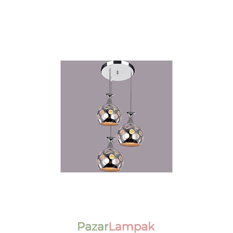 Modern, modern Island mini stílusú, galvanizált függőlámpa