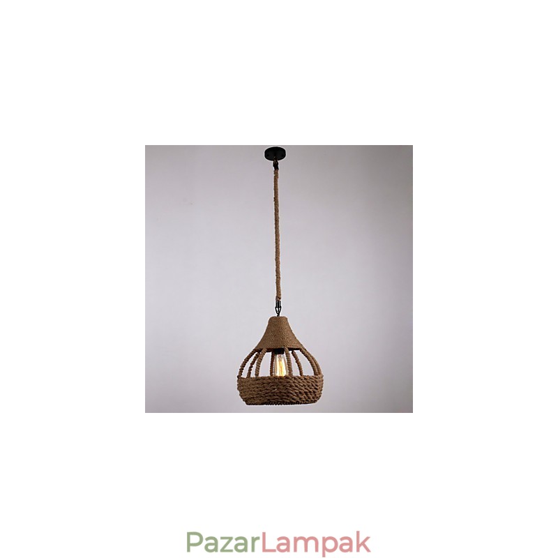 Kötél 1 Light Pendant Light Country