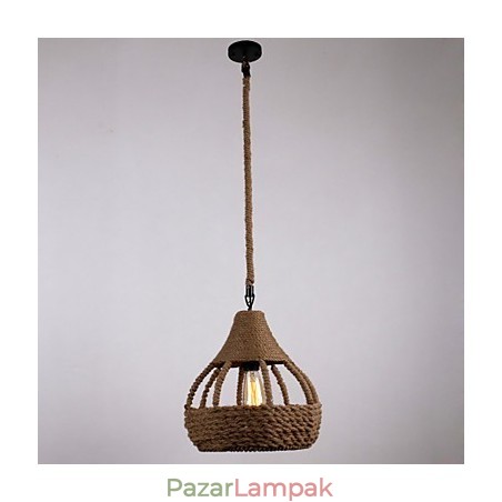 Kötél 1 Light Pendant Light Country