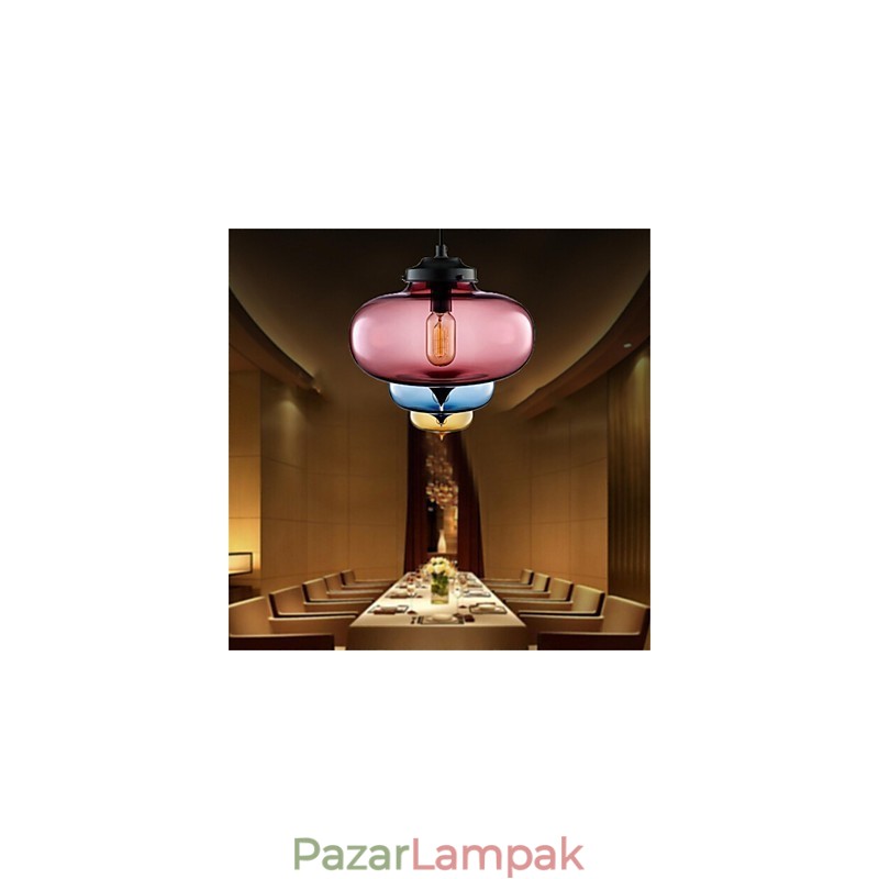 Retro kreatív egyfejű üveg függőlámpa kávézó a Goldfish Bowlban