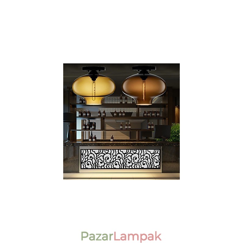 Retro kreatív egyfejű üveg függőlámpa kávézó a Goldfish Bowlban