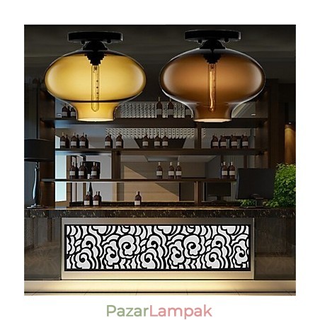 Retro kreatív egyfejű üveg függőlámpa kávézó a Goldfish Bowlban