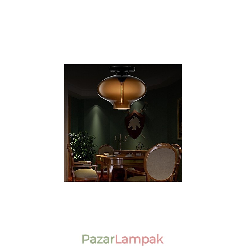 Retro kreatív egyfejű üveg függőlámpa kávézó a Goldfish Bowlban