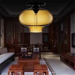 Retro kreatív egyfejű üveg függőlámpa kávézó a Goldfish Bowlban