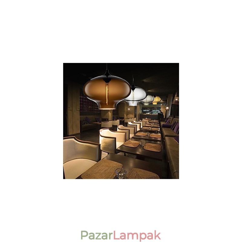 Retro kreatív egyfejű üveg függőlámpa kávézó a Goldfish Bowlban