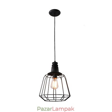 Rusztikus Lodge Retro Country Mini stílusú festmény fém függőlámpa garázs