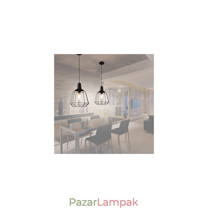 Rusztikus Lodge Retro Country Mini stílusú festmény fém függőlámpa garázs