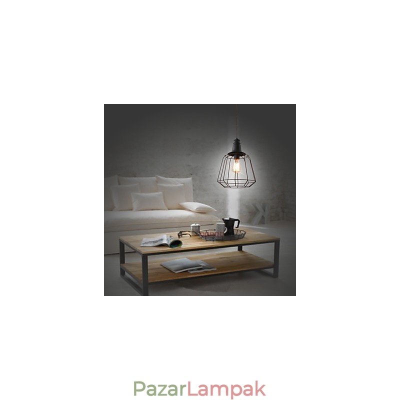 Rusztikus Lodge Retro Country Mini stílusú festmény fém függőlámpa garázs