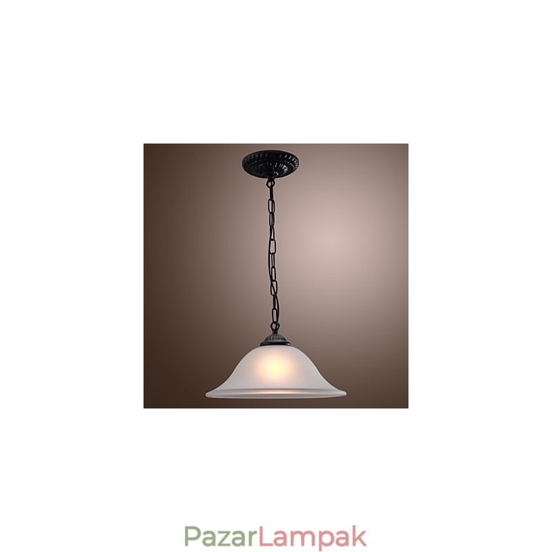 Hagyományos klasszikus tál mini stílusú bronz függőlámpa