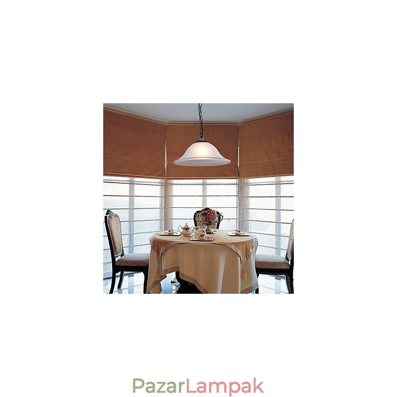 Hagyományos klasszikus tál mini stílusú bronz függőlámpa